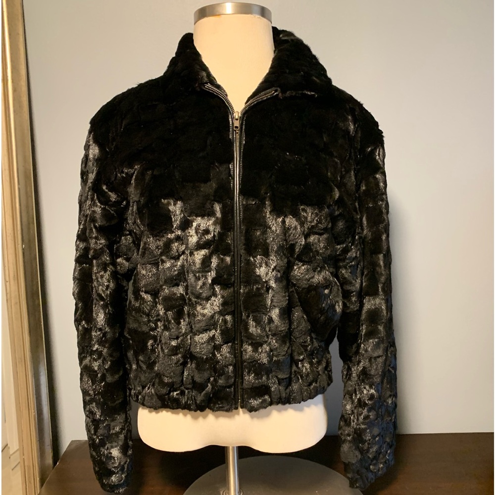 BlACK MINK BOMBER